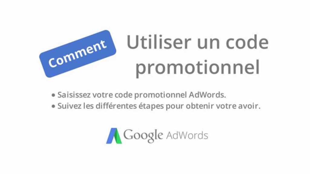 code promo adwords