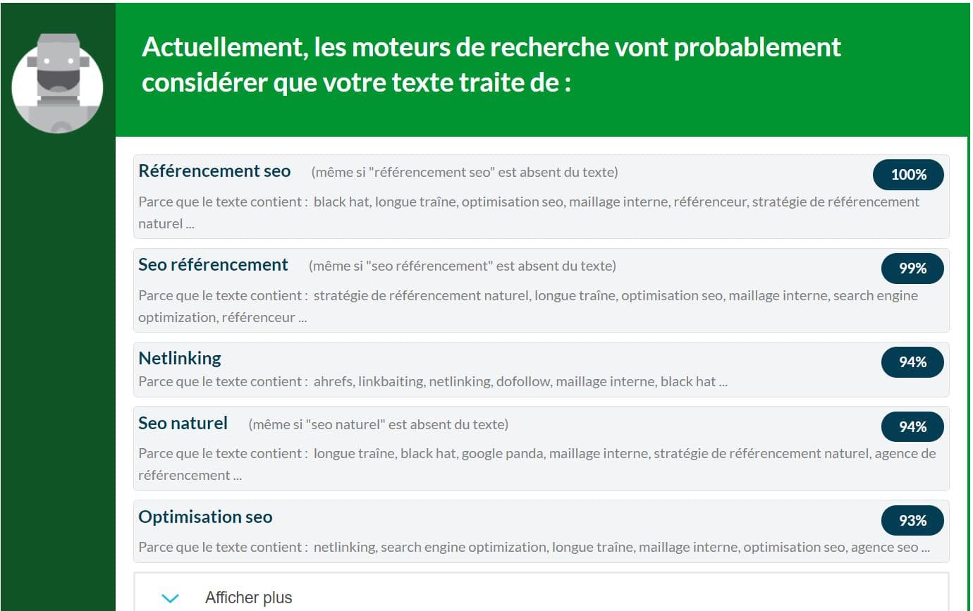 référencement lexical avec 1.fr