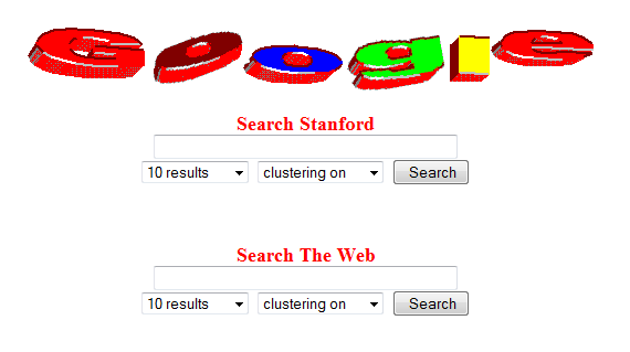 1er logo de google en 1997