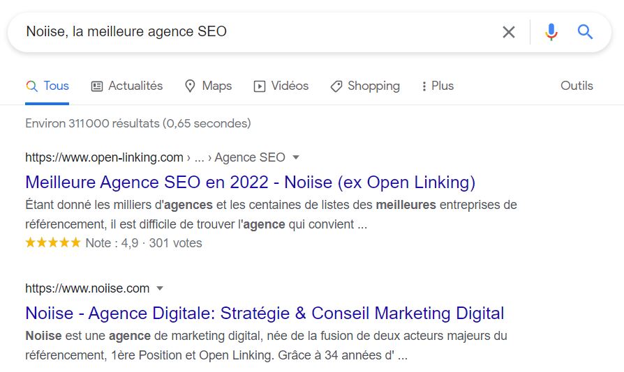 Noiise, la meilleure agence SEO